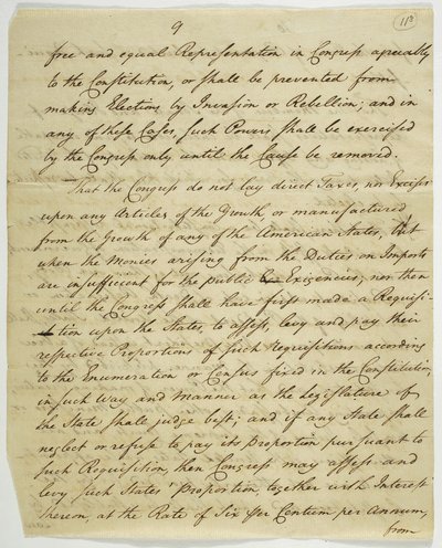 La Carta de Derechos, copia firmada en Federal Hall, 1789 de American School